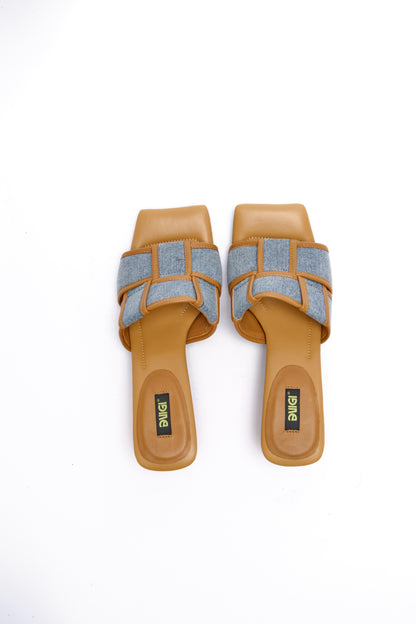 Denim Mule Heels