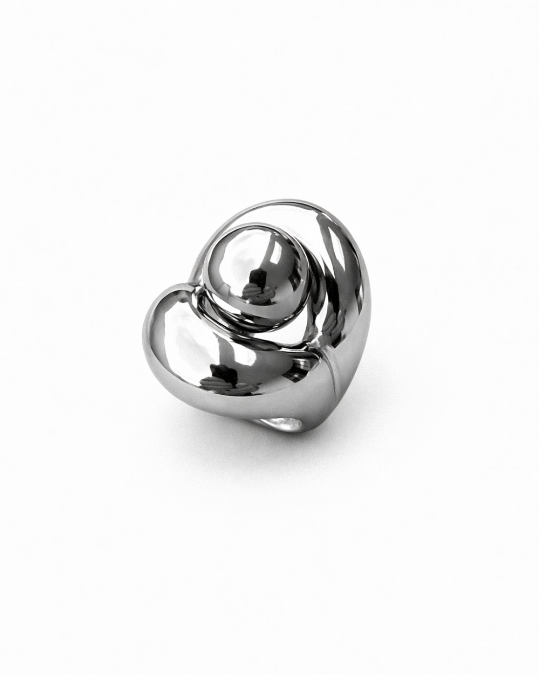 Sculptural Orb Statement Ring