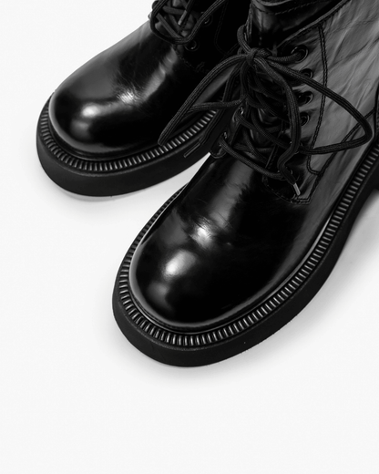 Black Boots Chunky Platform
