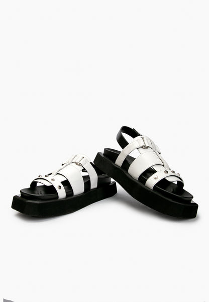 White Strap Sandals