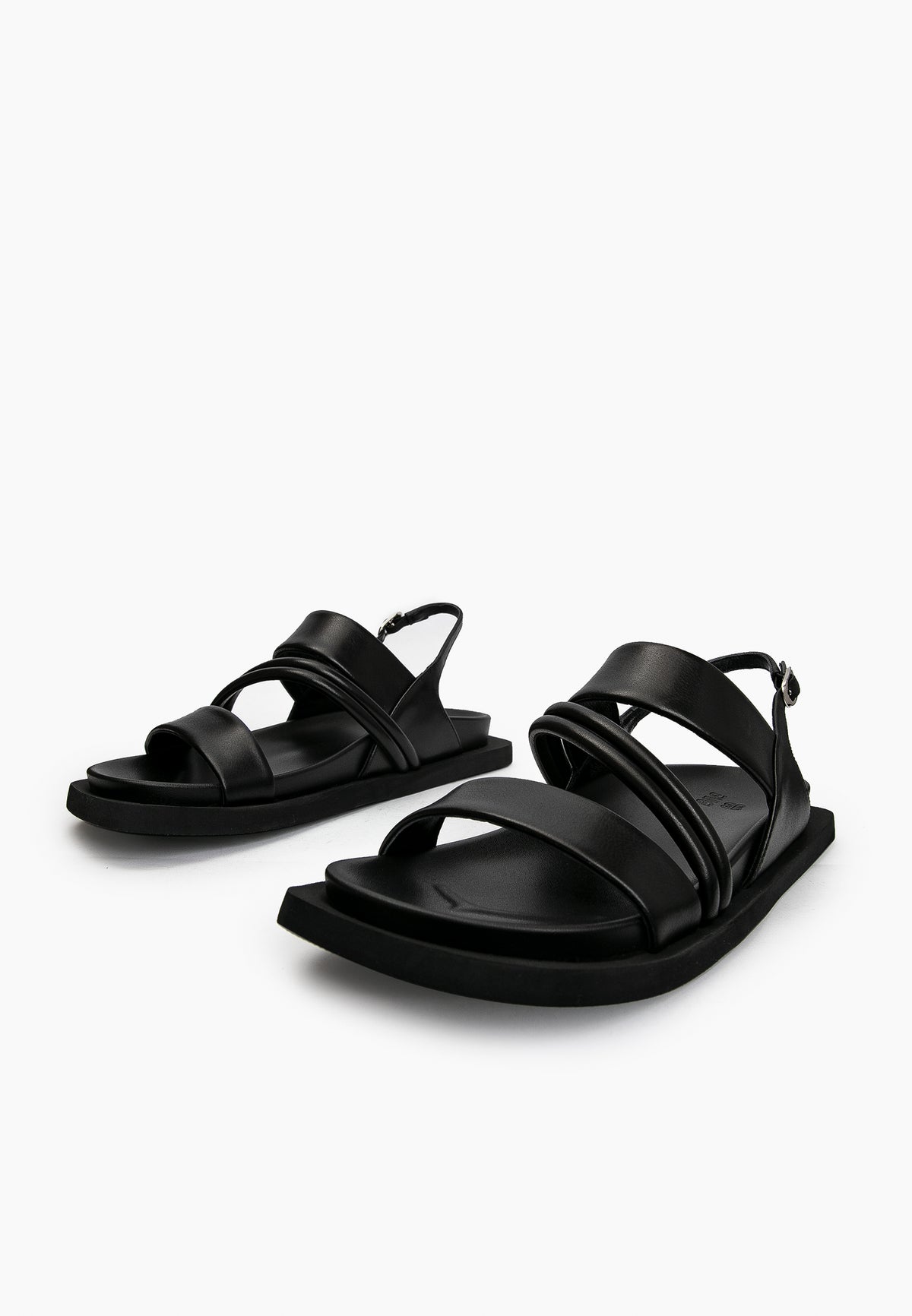 Black Minimal Sandals