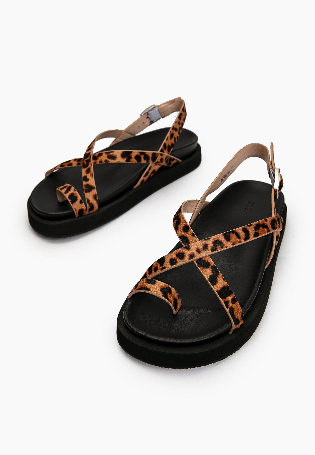 Leopard Strap Sandals