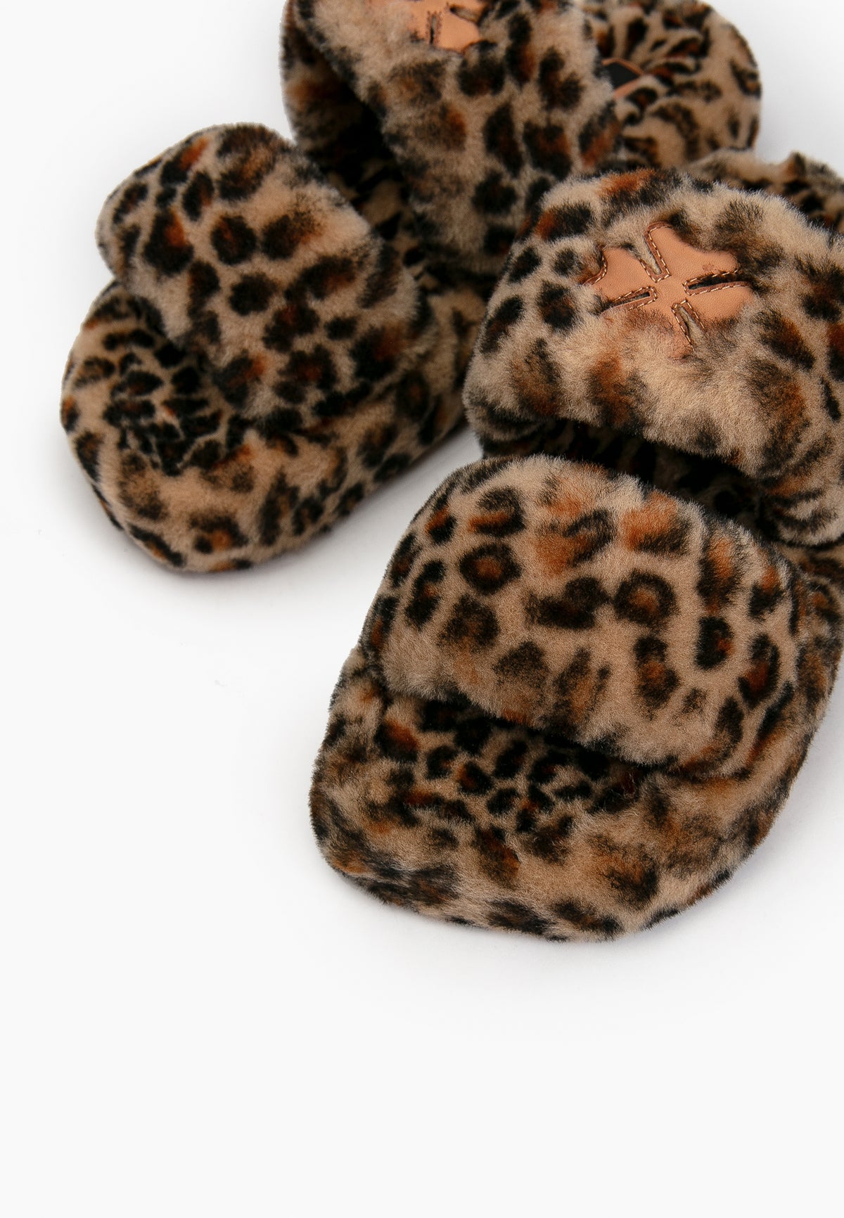 Leopard Fur Slippers