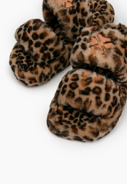 Leopard Fur Slippers