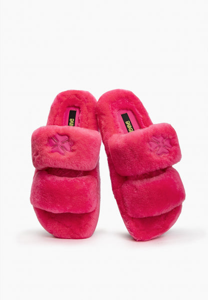 Pink Fur Slippers