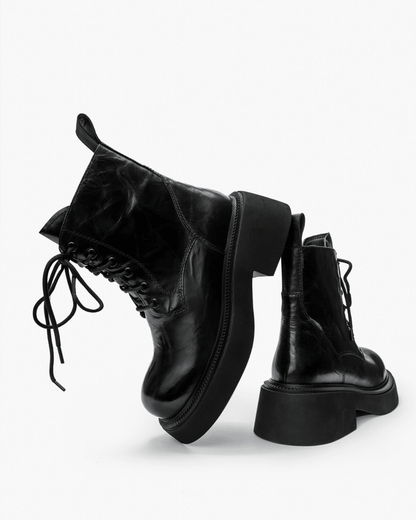 Black Boots Chunky Platform