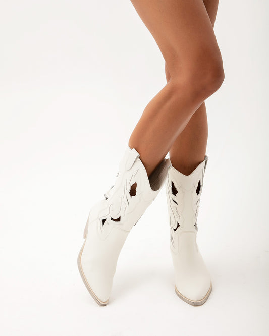 White Cowboy Boots