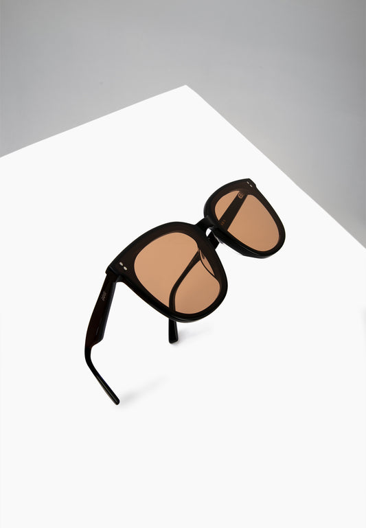 Rounded Square Black Sunglasses