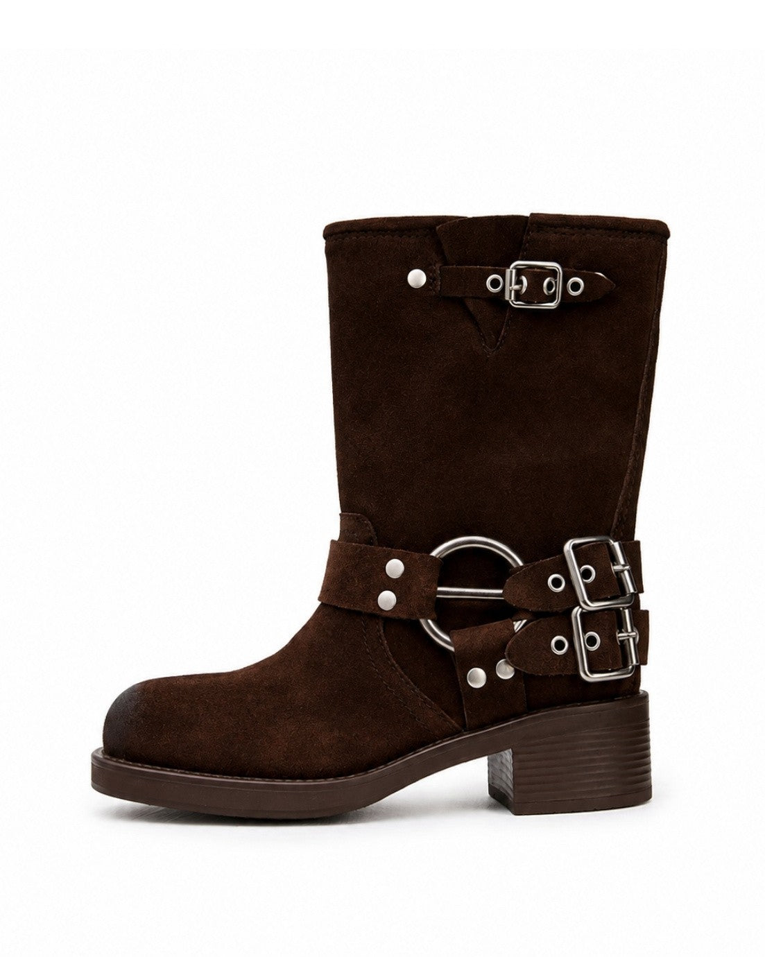 Brown Harness Boots