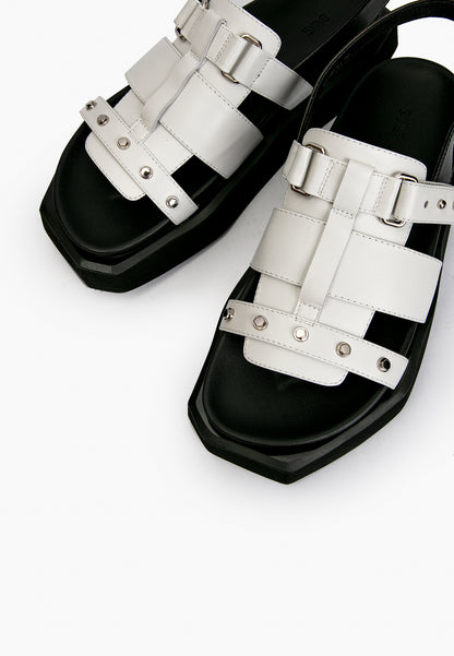 White Strap Sandals