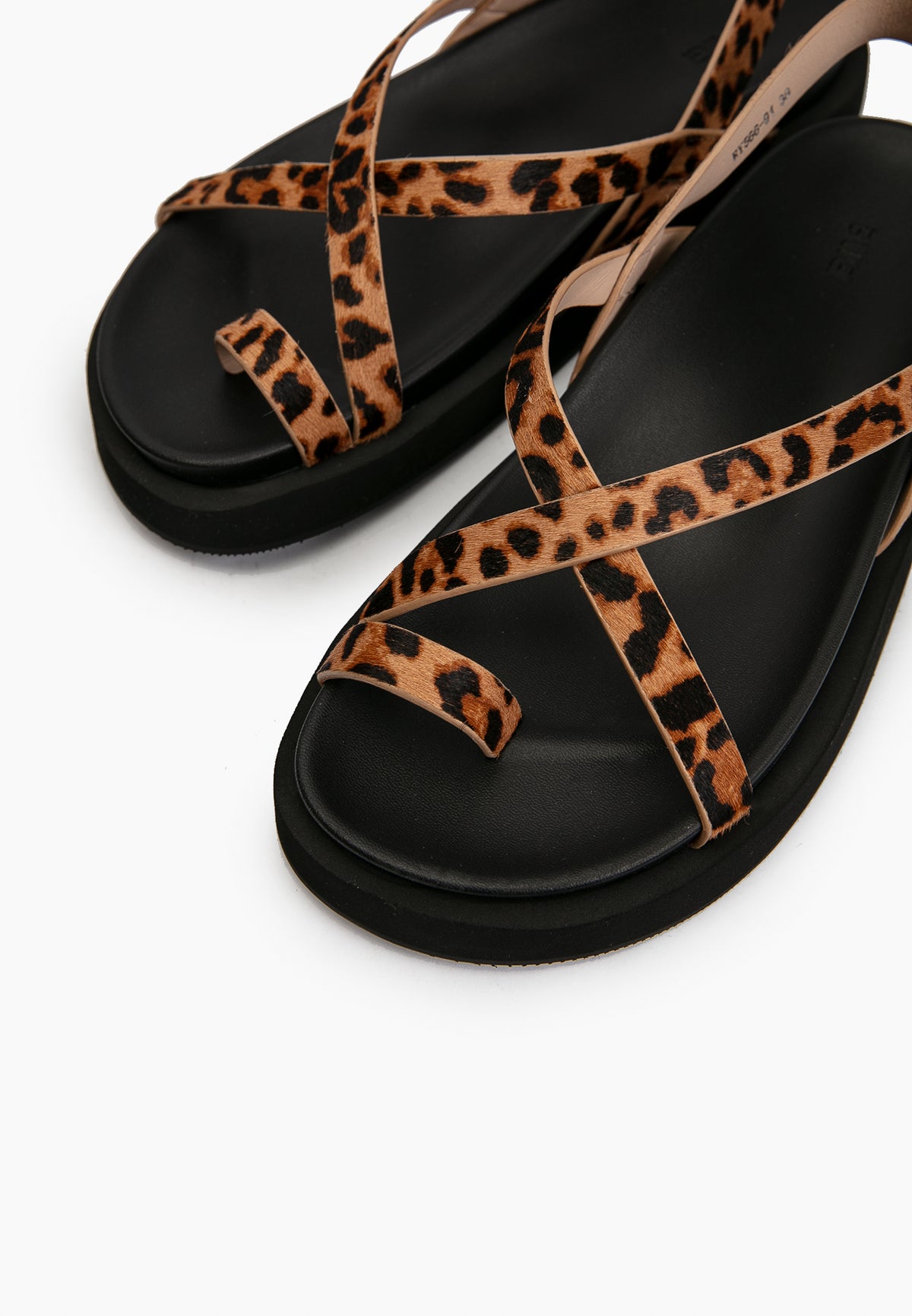 Leopard Strap Sandals