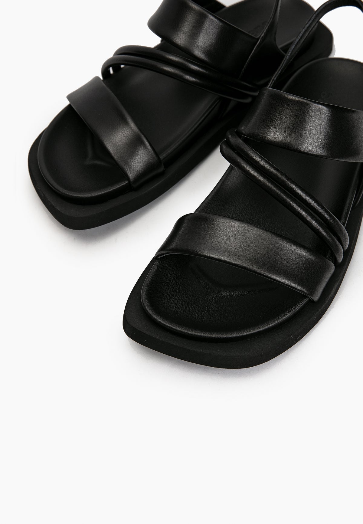 Black Minimal Sandals