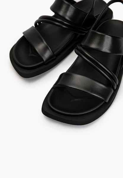 Black Minimal Sandals