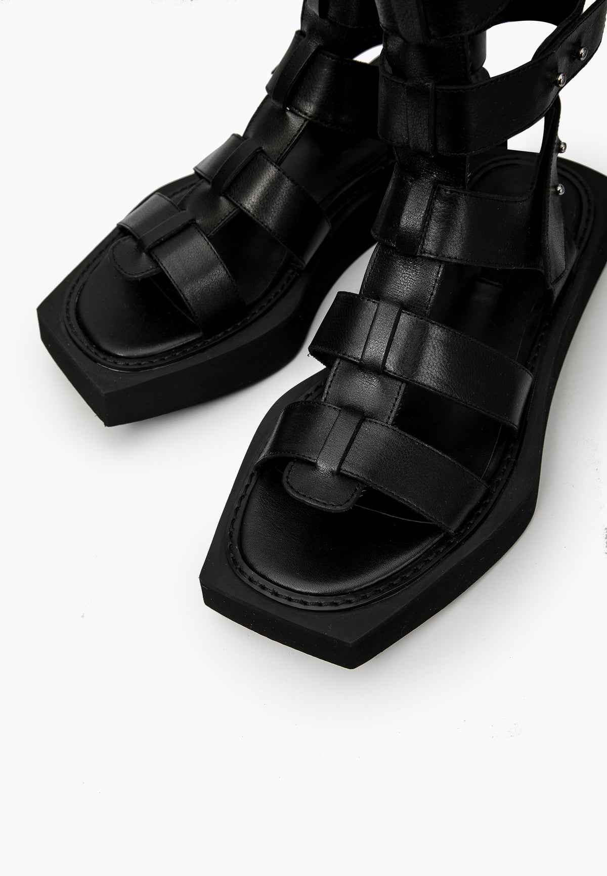 Black Gladiator Sandals