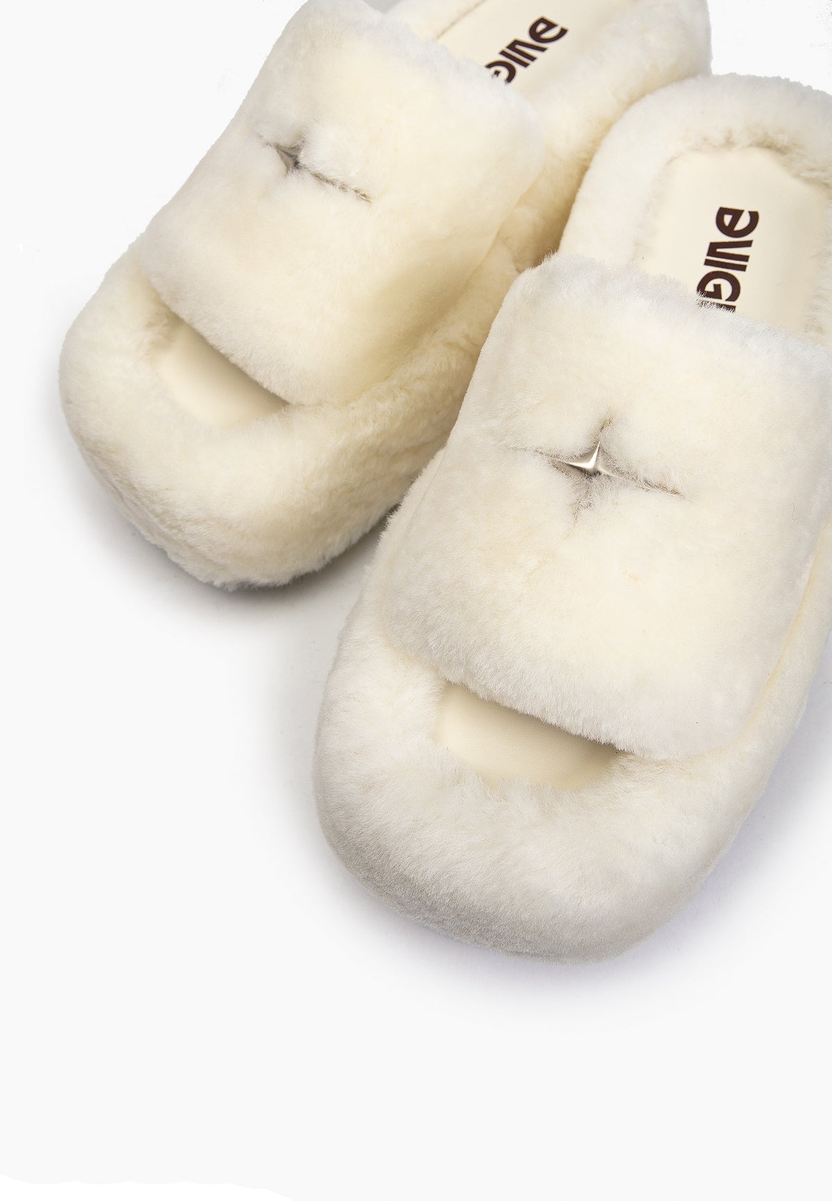 Ivory Fur Slippers