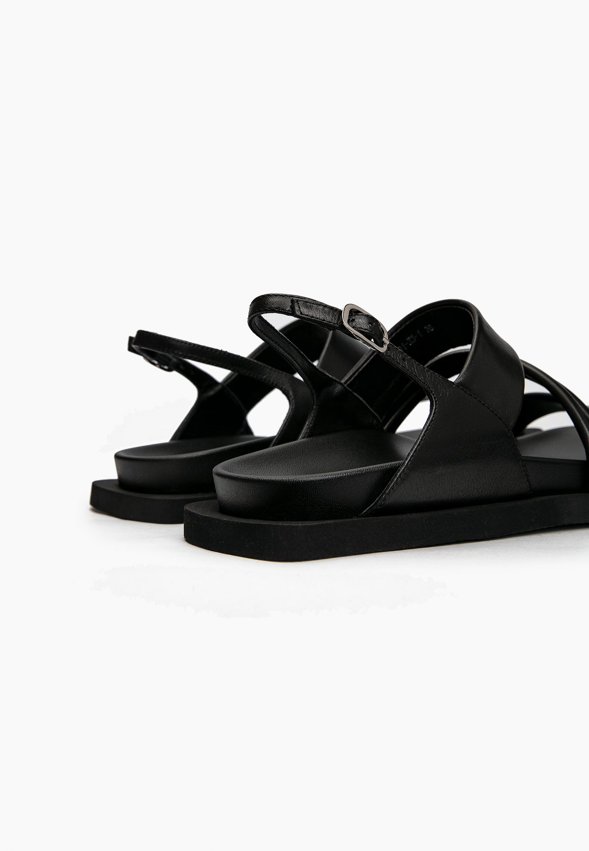 Black Minimal Sandals