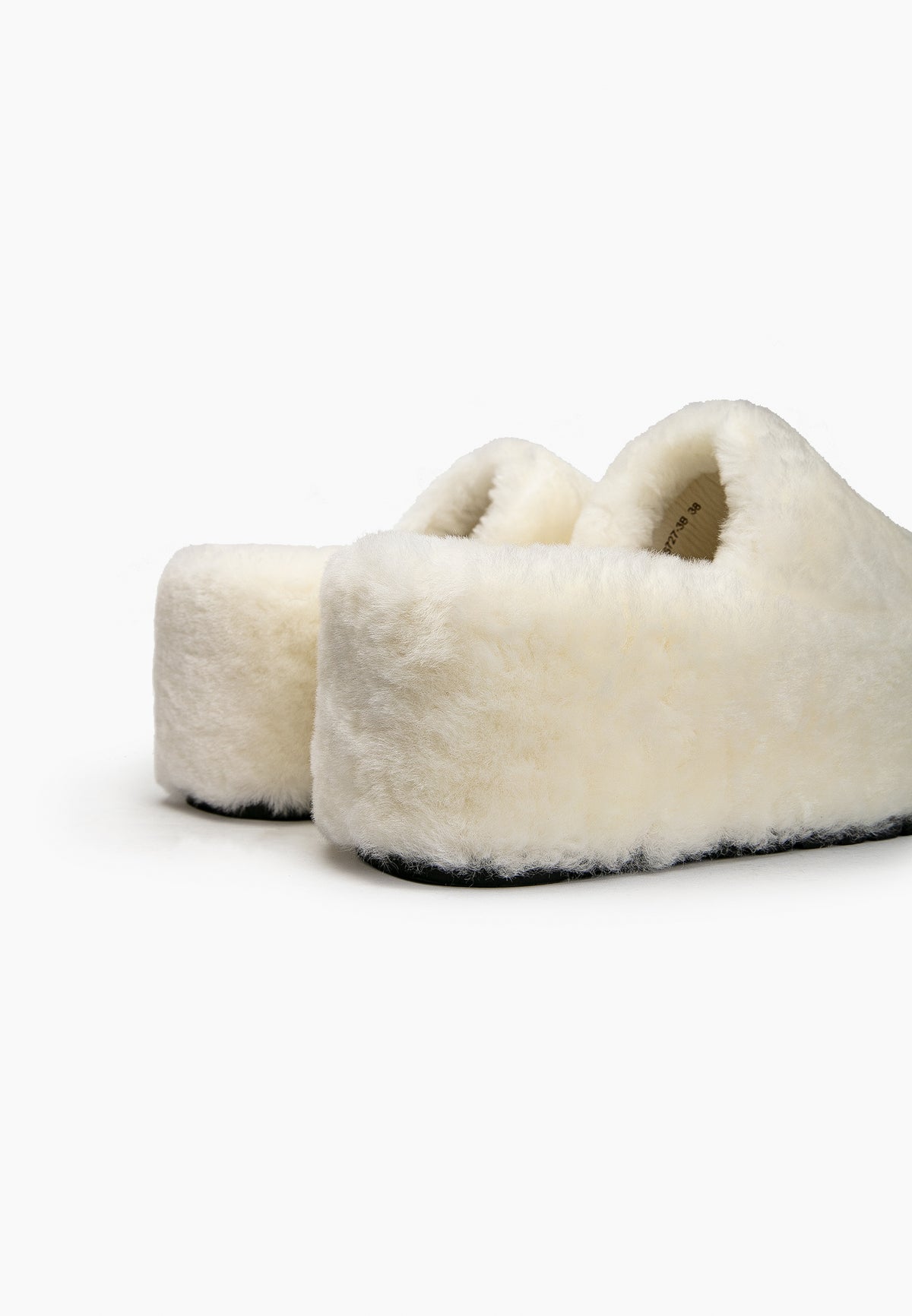 Ivory Fur Slippers