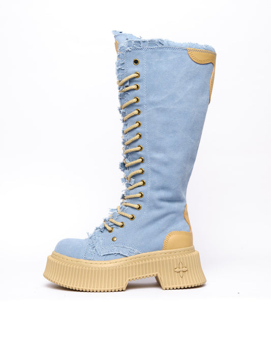 Denim Tall Boots