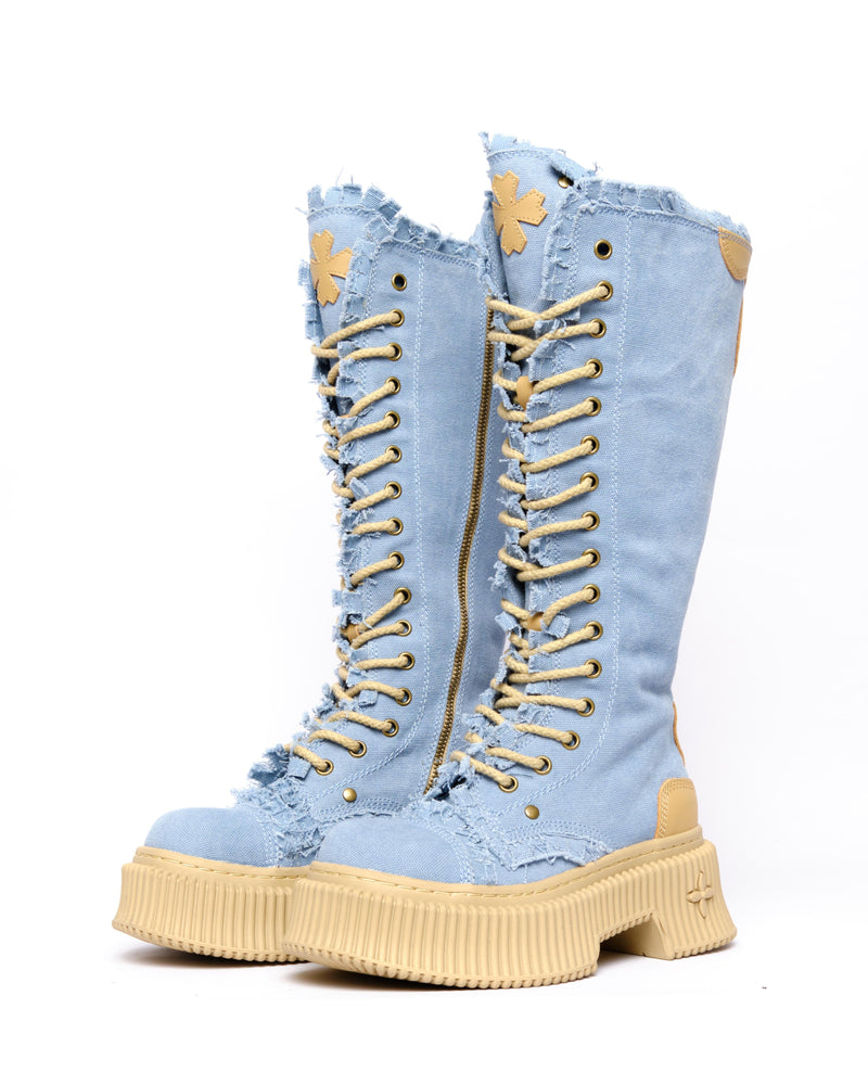 Denim Tall Boots