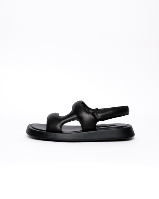 Black Minimal Sandals