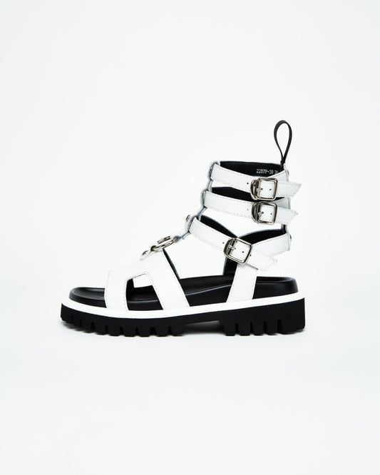 White Chain Sandals