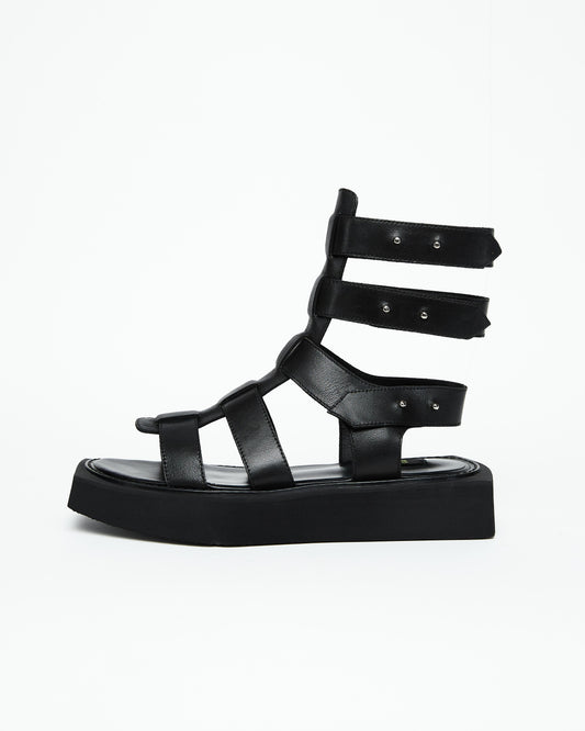 Black Gladiator Sandals