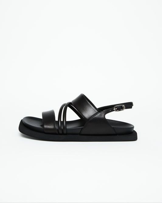 Black Minimal Sandals