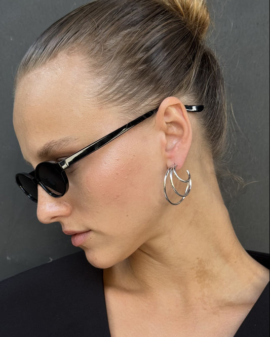 Triple Layer Hoop Earrings