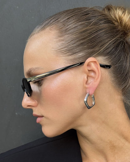 Geometric Hoop Earrings