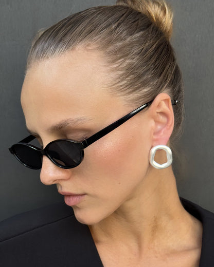 Organic Open Hoop Earrings