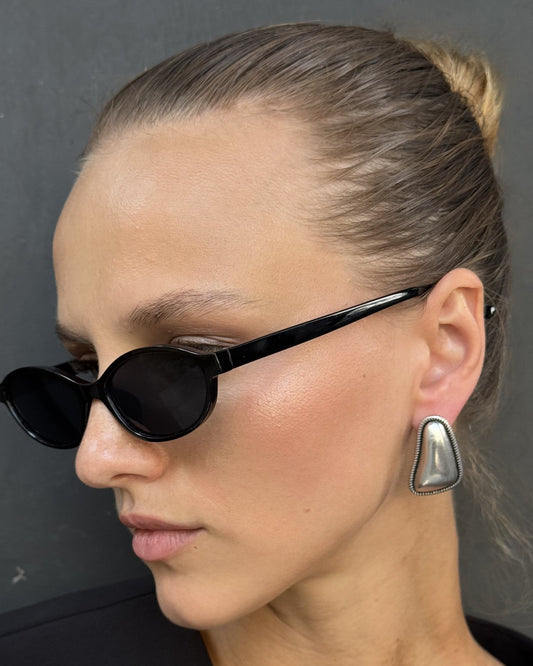 Textured Geometric Stud Earrings