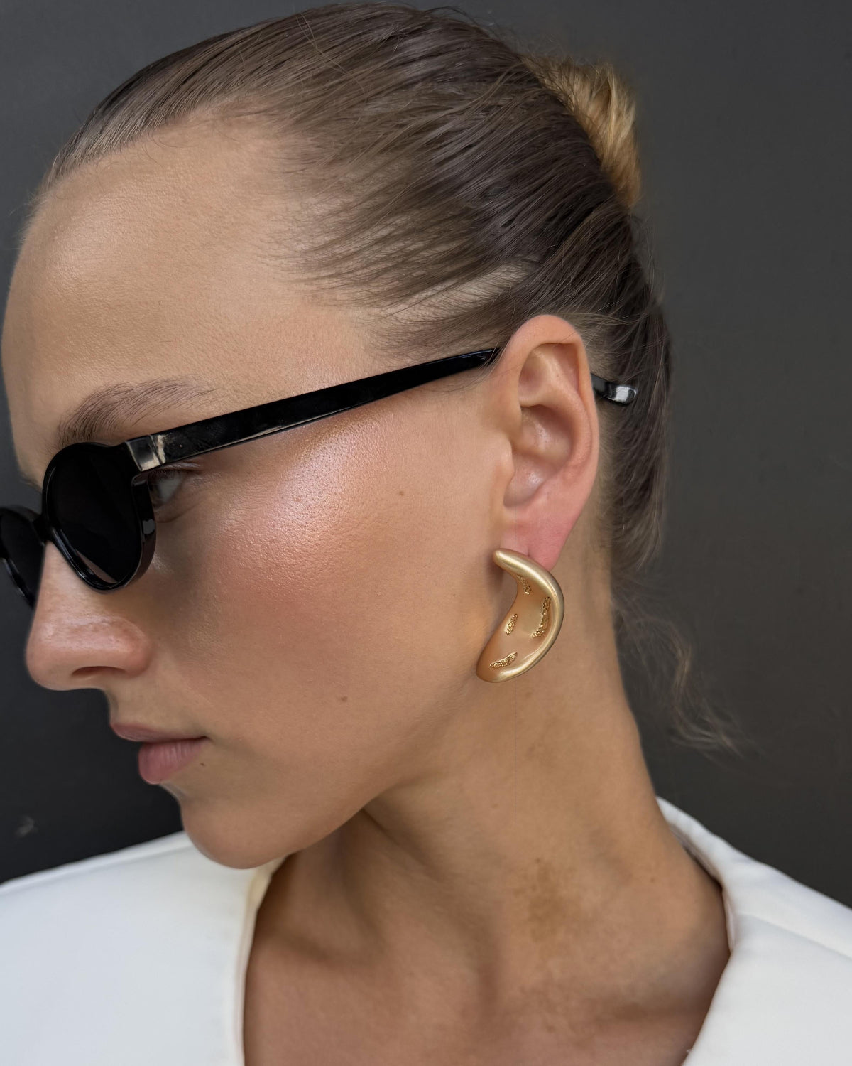 Organic Cutout Stud Earrings